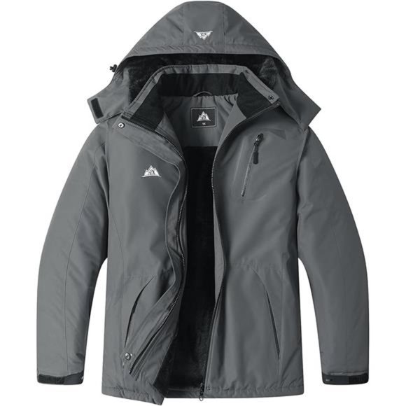 Women's Plus Size Warm Winter Coat Hooded Waterproof Ski Jacket Mountain‎ - Picture 3 of 6